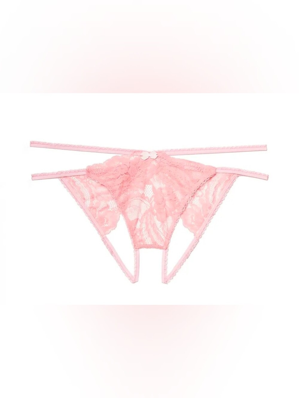 Adore Me Camylla Crotchless Pink Panty Size Small